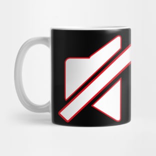 No Sound Graphic illustration Mug